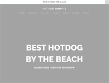 Tablet Screenshot of hotdogtommys.com